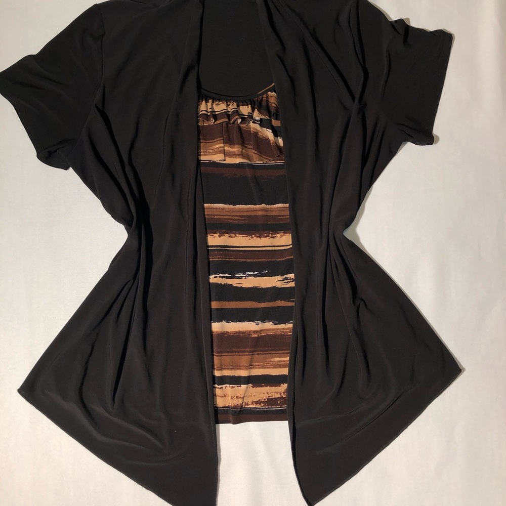 Black and Brown Blouse